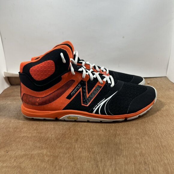 New Balance Minimus Orange Black 20v3 Mid MX20MG3 Men Size 10.5 Running Shoes - Picture 1 of 8